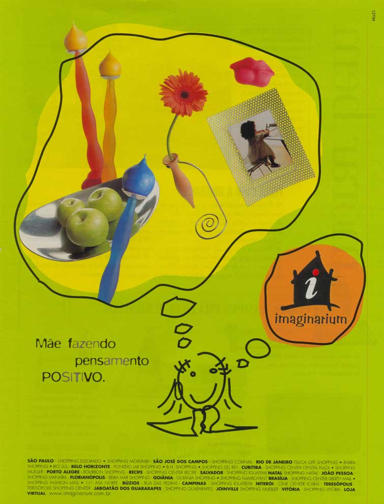 Mãe fazendo pensamento positivo.