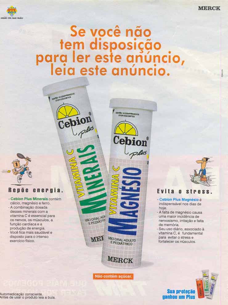 Vitamina C minerais/ Magnésio