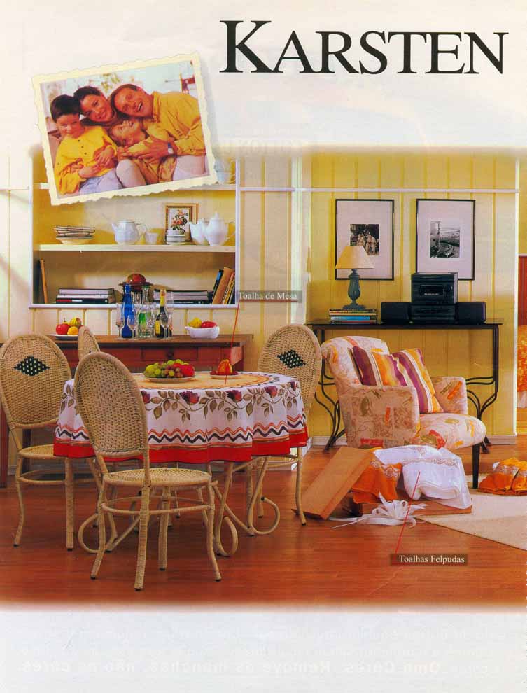 Cama, mesa, banho, tecidos para decorar e bordar