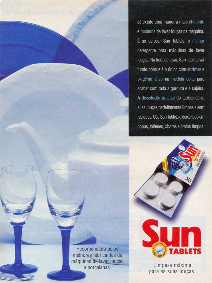 Sun Tables o espa das suas louças.