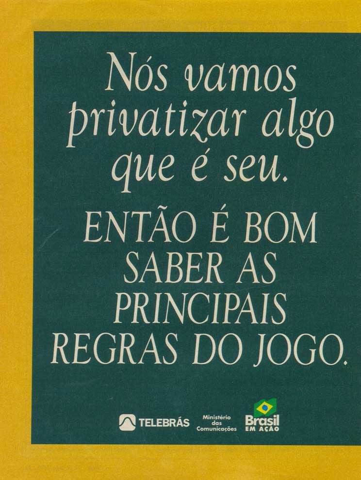 Privatização telebrás
