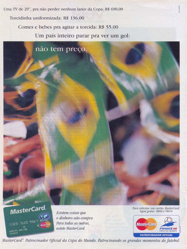 Patrocinador Copa França 98