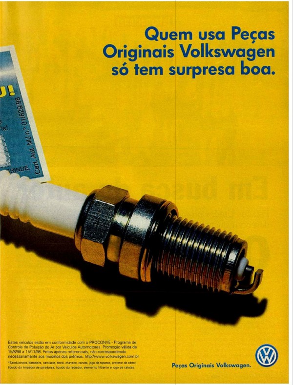 Quem usa Peças Originais Volkswagem só tem surpresa boa.