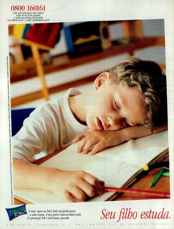 Seu filho estuda. Você decora.