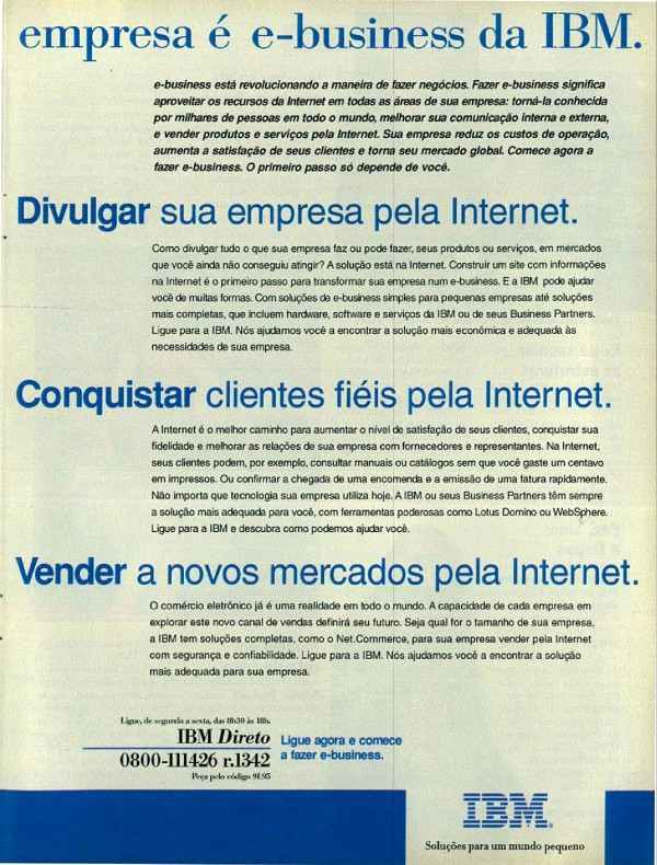 O segredo do sucesso da sua empresa é e-business da IBM