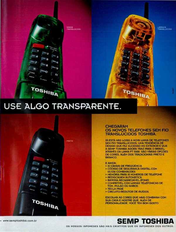 Telefones sem frio translúcidos