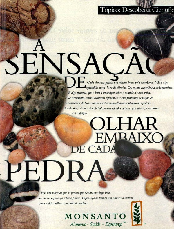 A sensação de olhar embaixo de cada pedra