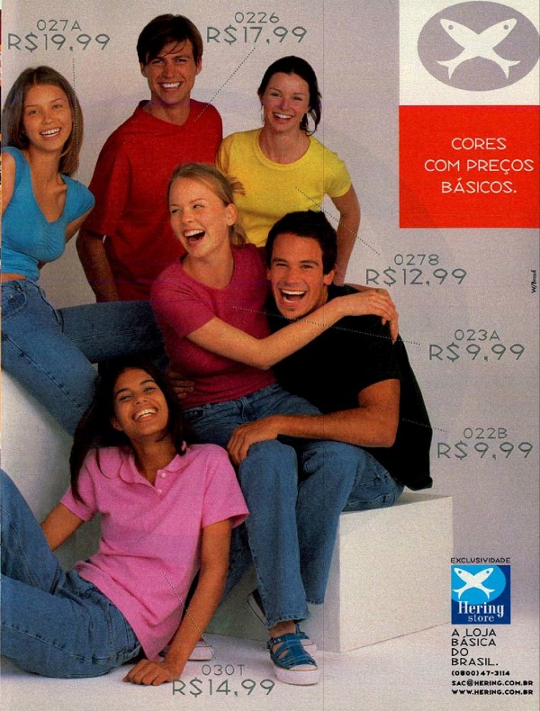 Cores com preços básicos