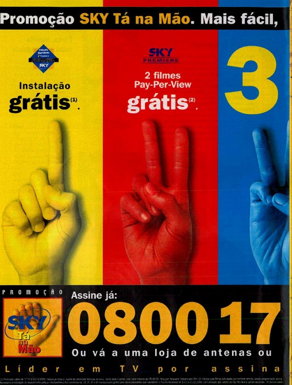 SKY tá na mão