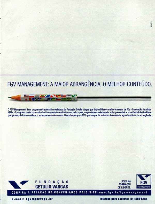 FGV Management: A maior abrangência, o melhor conteúdo.