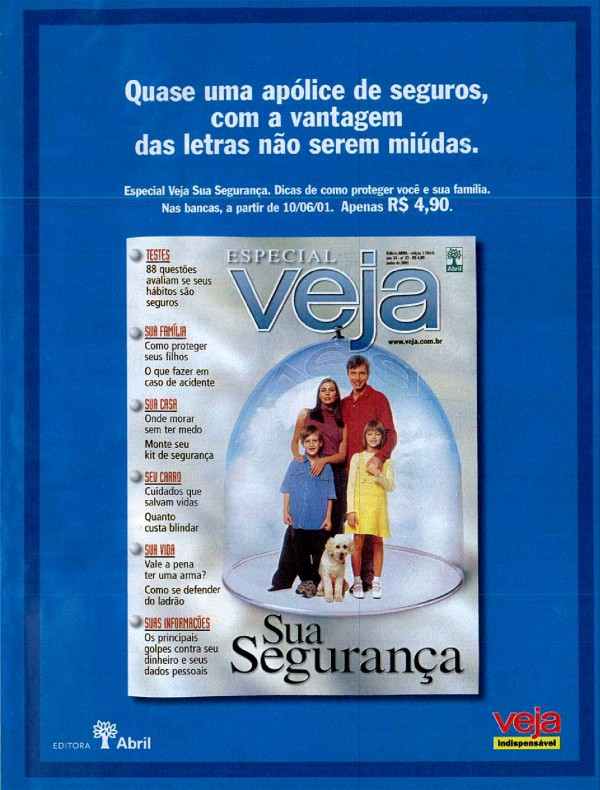 Quase uma apólice de seguros, com a vantagem das letras não serem miúdas.