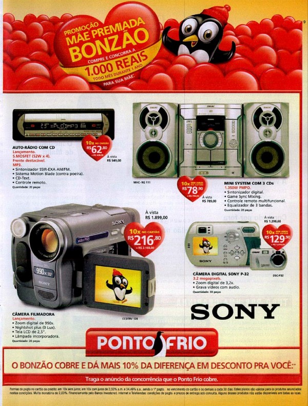 Sua mãe merece o melhor. Dê um Sony presente.