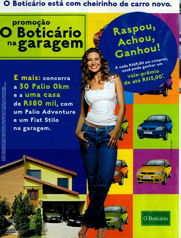 Promoção Boticário na garagem