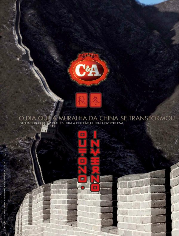 O dia que a muralha da China se transformou em passarela da C&A