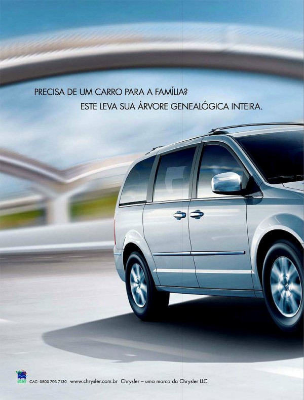 Precisa de uma carro para a família? Este leva a sua Árvore Genealógica inteira.