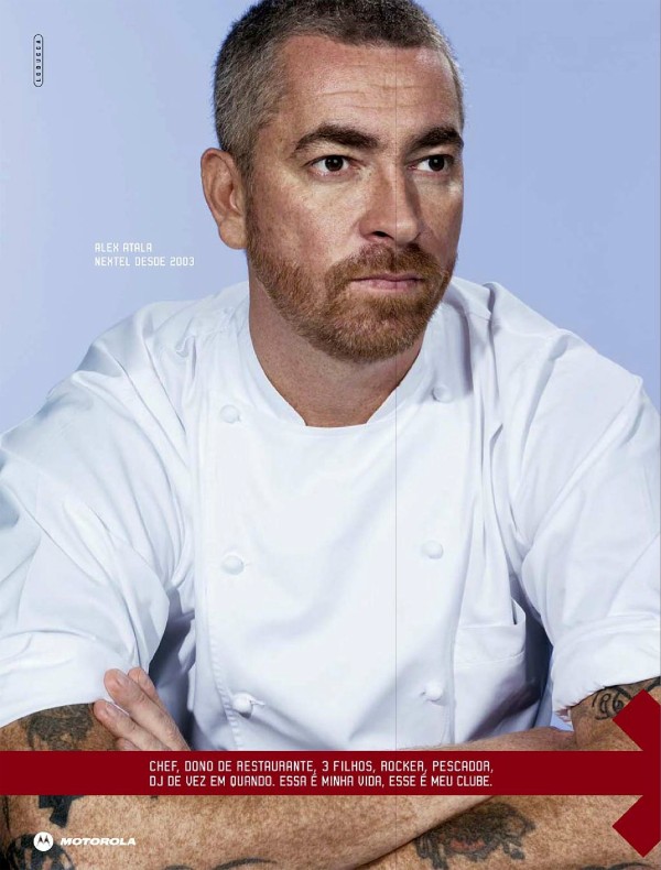 Chef, dono de restaurante, 3 filhos, rocher, pescador, Dj de vez em quando. Essa é minha vida, esse é meu clube