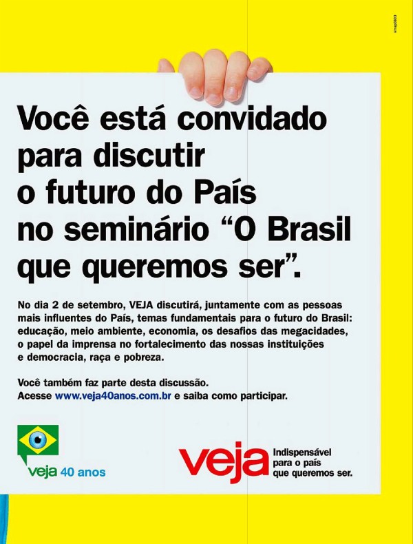 Seminário "O Brasil que queremos ser"