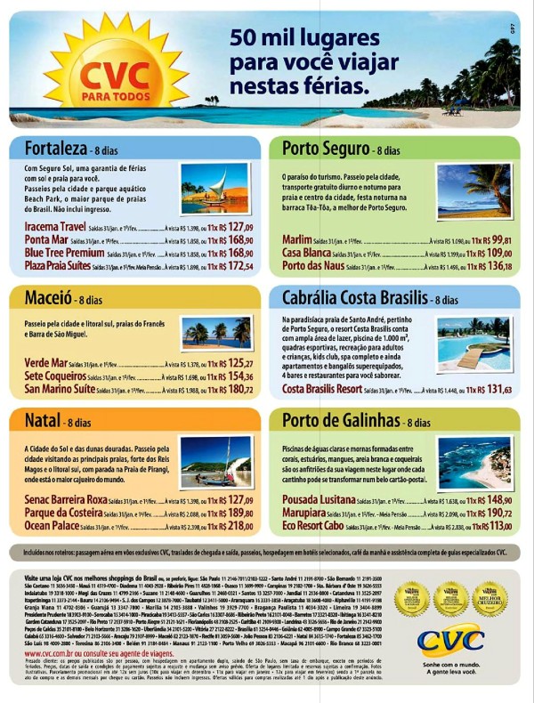Pacotes de Viagens