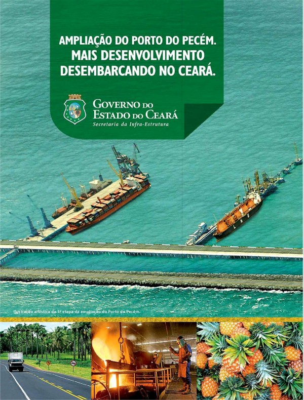 Ampliação do porto de Pecém. Mais desenvolvimento desembarcando no Ceará